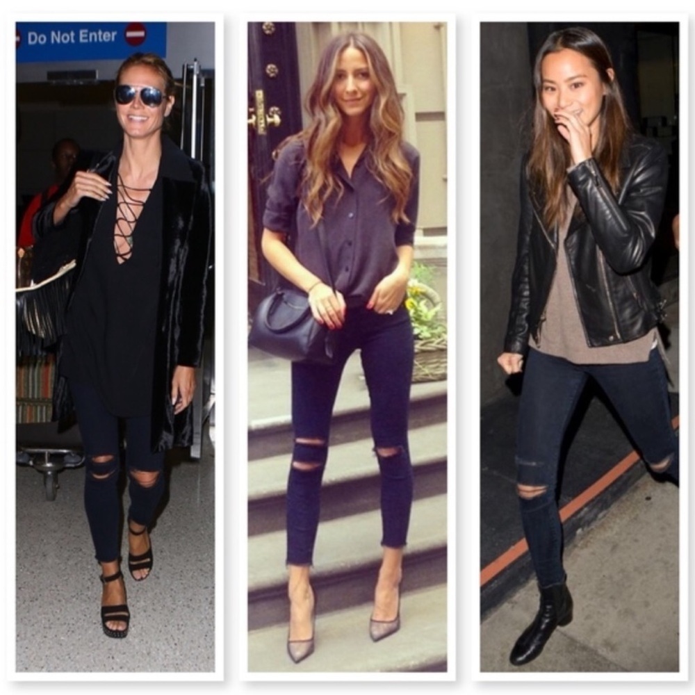 J BRAND CROPPED SKINNY IN BLUE MERCY